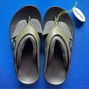 Oofos Tactical Green Sandals - M8/W10